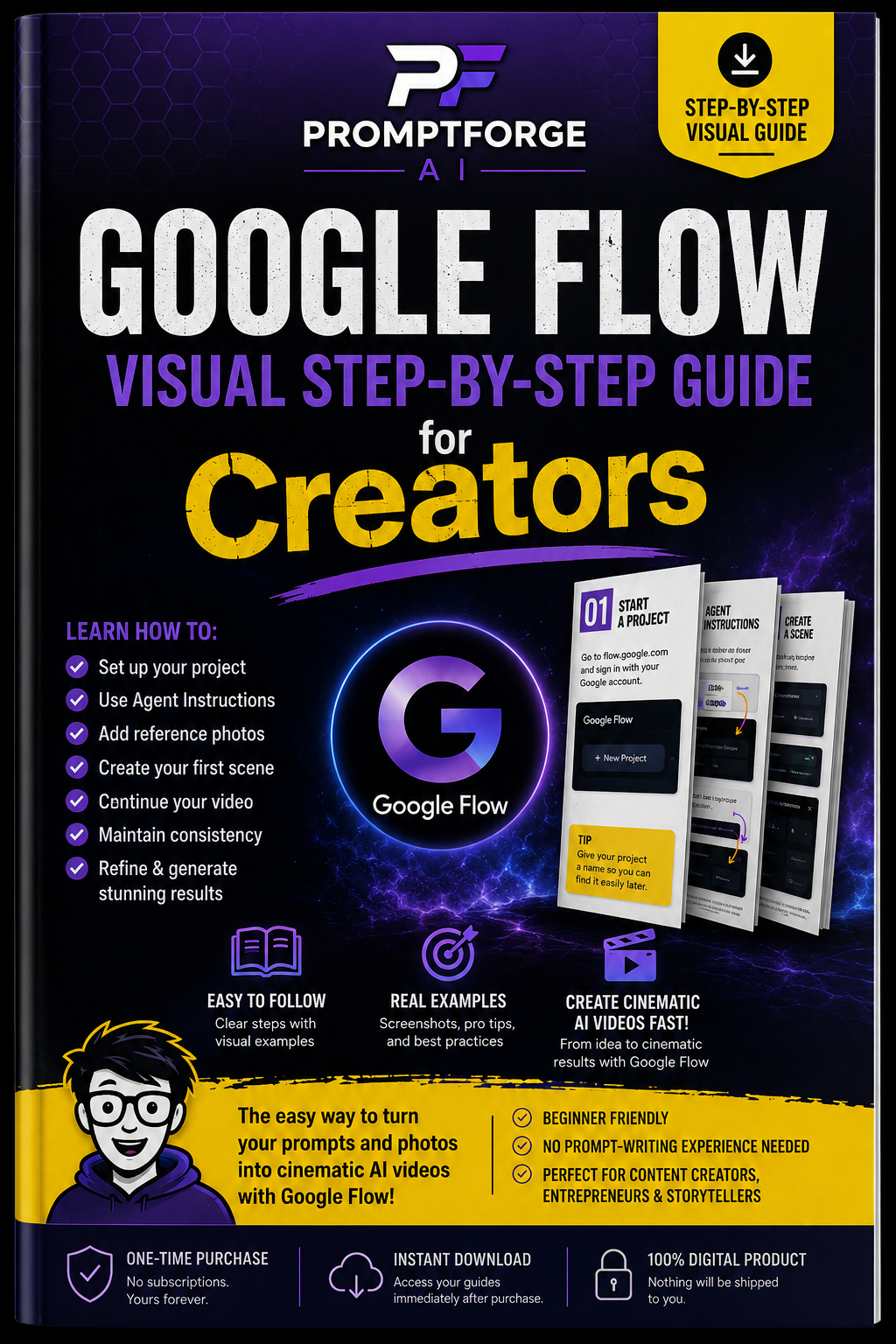 AI Creator Starter Kit + Google Flow Visual Step-by-Step Guide